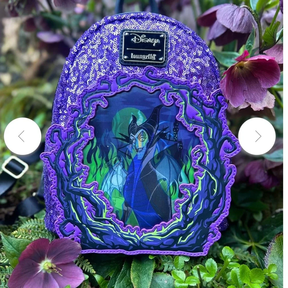 Loungefly Disney Sleeping Beauty Maleficent Lenticular Mini Backpack UK Exc